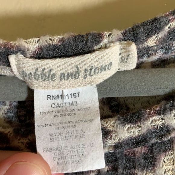 Pebble & Stone (Anthropologie) Animal Print Top - Picture 4 of 4